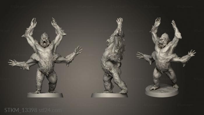 Figurines heroes, monsters and demons (Girallon, STKM_13398) 3D models for cnc