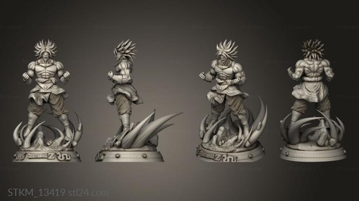 Figurines heroes, monsters and demons (Goku Dragonball, STKM_13419) 3D models for cnc