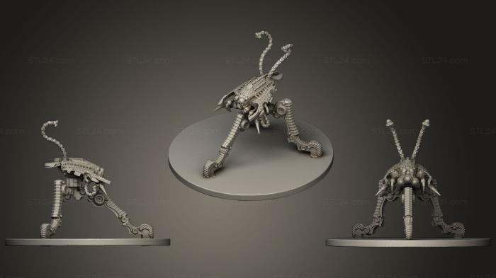 Figurines heroes, monsters and demons (Tripods amp Triplanes, STKM_1342) 3D models for cnc
