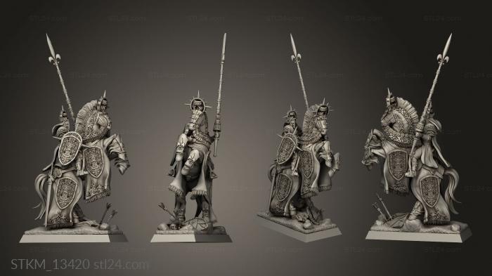 Figurines heroes, monsters and demons (GRAIL KNIGHTS COMMAND champion, STKM_13420) 3D models for cnc