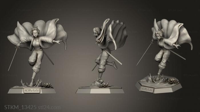 Figurines heroes, monsters and demons (Shinobu Kocho, STKM_13425) 3D models for cnc