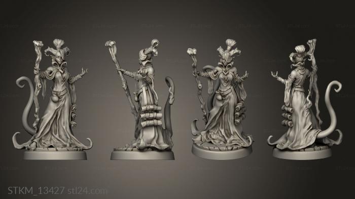 Figurines heroes, monsters and demons (Epic Adventure Infernal Heroes wizard female basic, STKM_13427) 3D models for cnc