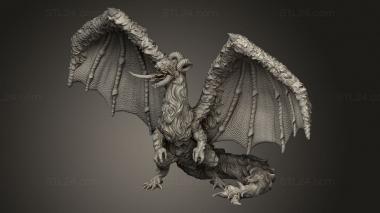 Figurines heroes, monsters and demons (EPIC Arctic Dragon, STKM_13428) 3D models for cnc