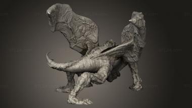 Figurines heroes, monsters and demons (EPIC Dragon Abomination, STKM_13431) 3D models for cnc