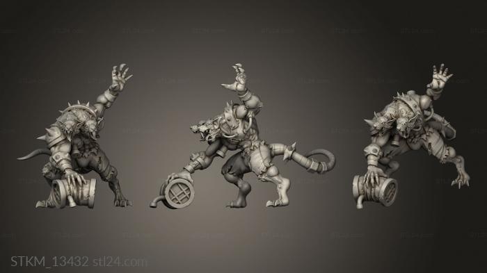 Figurines heroes, monsters and demons (Sewers Thamara Carros Freak, STKM_13432) 3D models for cnc