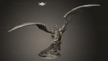 Figurines heroes, monsters and demons (Flying Dragon, STKM_13436) 3D models for cnc