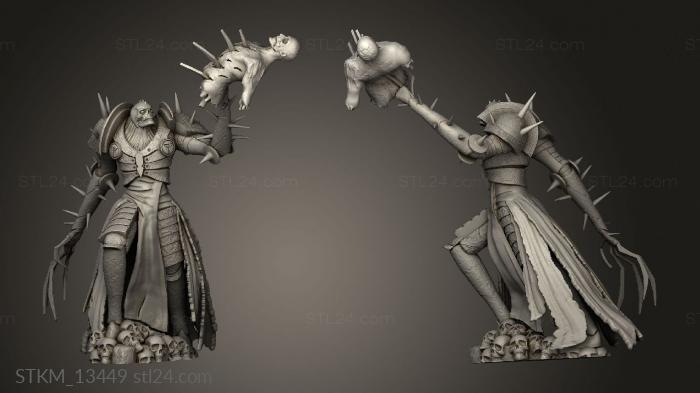 Статуэтки герои, монстры и демоны (Выемка Кости Костяной Коготь, STKM_13449) 3D модель для ЧПУ станка