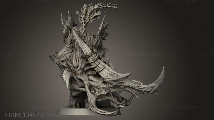 Figurines heroes, monsters and demons (Rhino, STKM_13457) 3D models for cnc