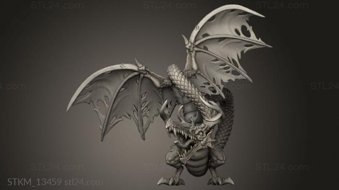 Figurines heroes, monsters and demons (Feywood Core Drag, STKM_13459) 3D models for cnc
