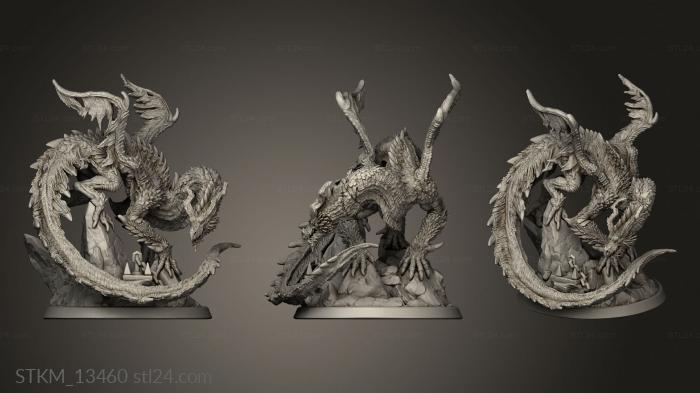 Figurines heroes, monsters and demons (Fantasy Legendarium Dragons Liars Eye Gouger, STKM_13460) 3D models for cnc