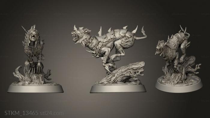 Figurines heroes, monsters and demons (Fantasy Legendarium Dragons Liars Hound, STKM_13465) 3D models for cnc