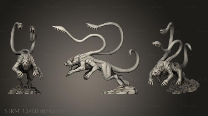 Figurines heroes, monsters and demons (Fey Woods Phase Panther Attacking, STKM_13468) 3D models for cnc