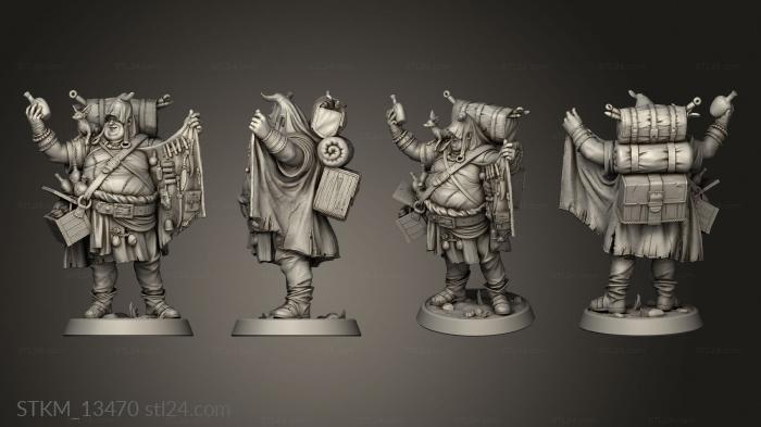 Figurines heroes, monsters and demons (Fantasy Legendarium Dragons Liars Shady Merchant, STKM_13470) 3D models for cnc