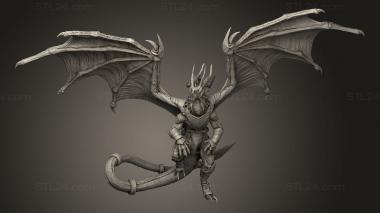 Figurines heroes, monsters and demons (DDRUM Paladin DRAGON Dragonor, STKM_13471) 3D models for cnc