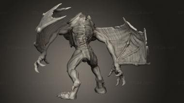 Figurines heroes, monsters and demons (flying tomb abomination squad, STKM_13484) 3D models for cnc