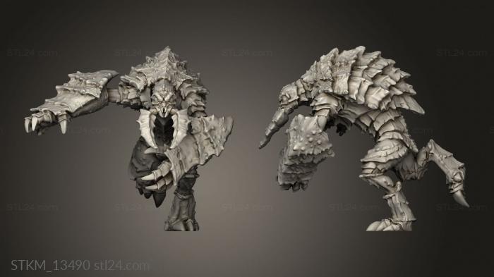 Figurines heroes, monsters and demons (Monster Rampage Umber Hulk Running, STKM_13490) 3D models for cnc