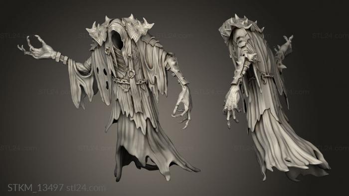 Figurines heroes, monsters and demons (Recess Bones Death, STKM_13497) 3D models for cnc