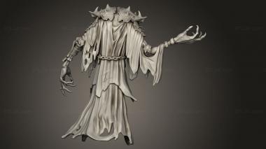 Figurines heroes, monsters and demons (Recess Bones Death, STKM_13497) 3D models for cnc