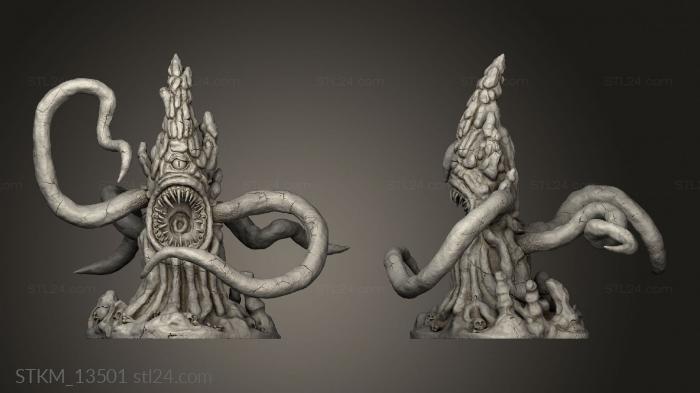 Figurines heroes, monsters and demons (Psionic Overlords Tentacle Rock, STKM_13501) 3D models for cnc