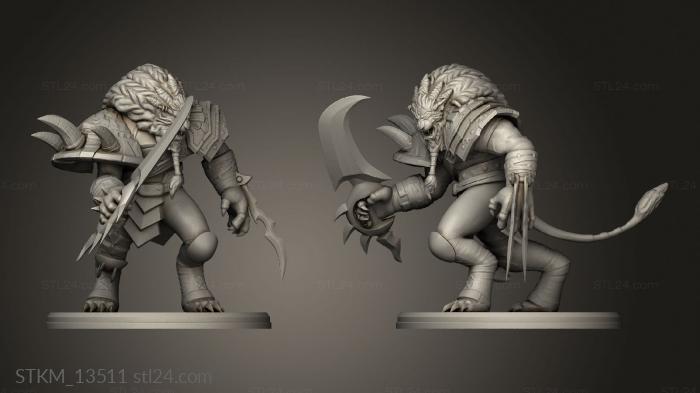 Figurines heroes, monsters and demons (Rengar from League Legends, STKM_13511) 3D models for cnc