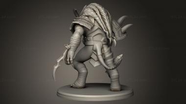 Figurines heroes, monsters and demons (Rengar from League Legends, STKM_13511) 3D models for cnc