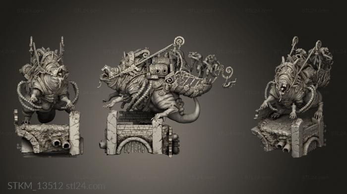 Figurines heroes, monsters and demons (Outbreak The Bile Rat, STKM_13512) 3D models for cnc