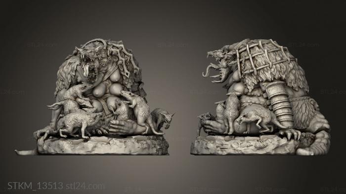 Figurines heroes, monsters and demons (Outbreak The Broodmother Brood mom, STKM_13513) 3D models for cnc