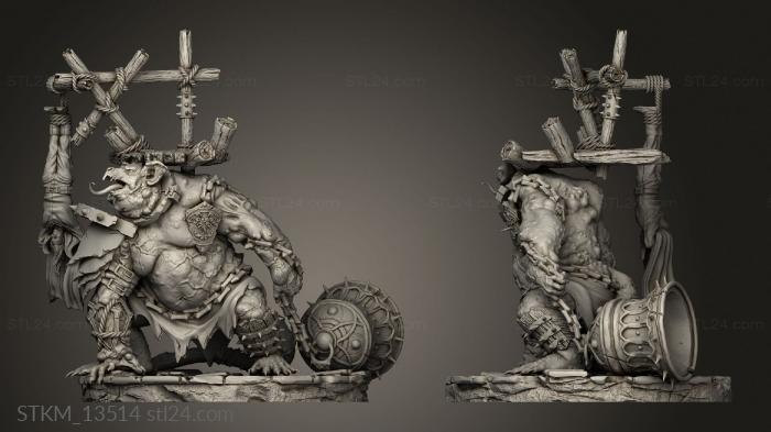 Figurines heroes, monsters and demons (Outbreak The Gallows, STKM_13514) 3D models for cnc