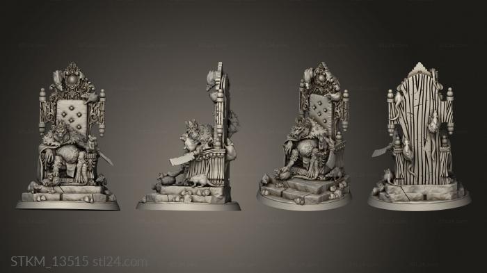 Figurines heroes, monsters and demons (Outbreak The Rat King, STKM_13515) 3D models for cnc