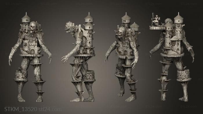 Figurines heroes, monsters and demons (EPIC Walking Fortress, STKM_13520) 3D models for cnc