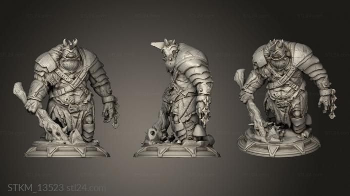 Figurines heroes, monsters and demons (Grand Hunt The Duragdor, STKM_13523) 3D models for cnc