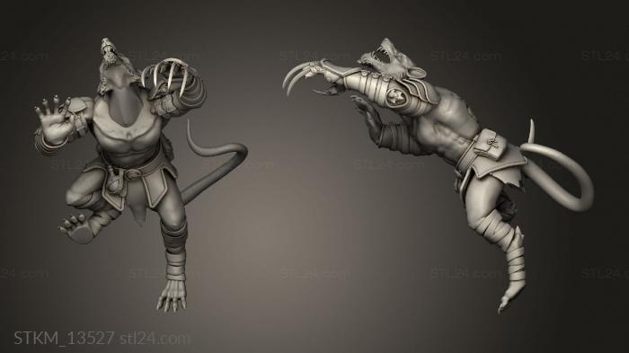 Figurines heroes, monsters and demons (Outbreak The Wheel Variants RAT CL, STKM_13527) 3D models for cnc