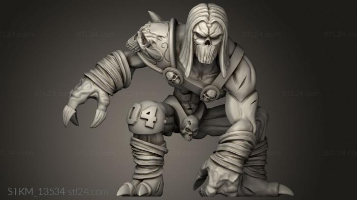 Figurines heroes, monsters and demons (Eternals Ghoul, STKM_13534) 3D models for cnc