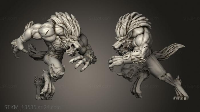 Figurines heroes, monsters and demons (Eternals Werewolf, STKM_13535) 3D models for cnc