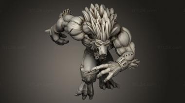 Figurines heroes, monsters and demons (Eternals Werewolf, STKM_13535) 3D models for cnc