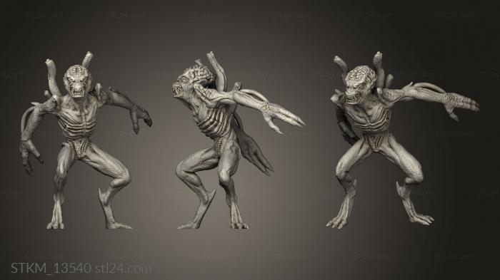 Figurines heroes, monsters and demons (Harvest Fiend, STKM_13540) 3D models for cnc