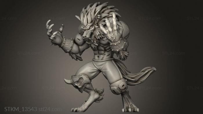 Figurines heroes, monsters and demons (Eternals Werewolf, STKM_13543) 3D models for cnc