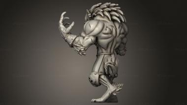 Figurines heroes, monsters and demons (Eternals Werewolf, STKM_13543) 3D models for cnc