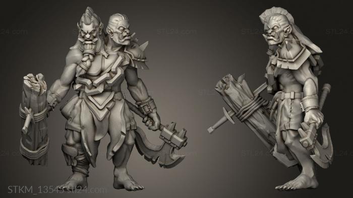 Figurines heroes, monsters and demons (Ettin Timberwood Tier, STKM_13545) 3D models for cnc