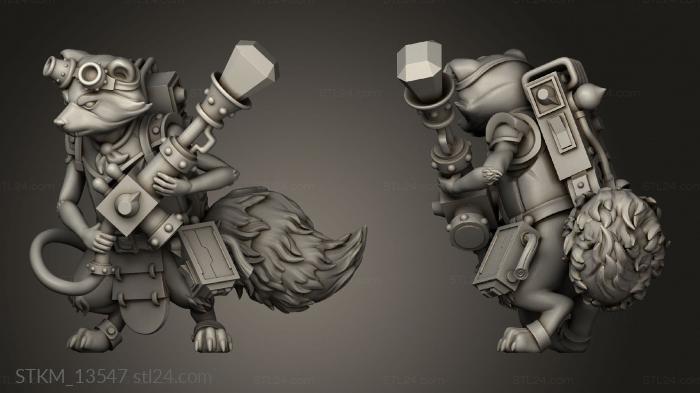 Figurines heroes, monsters and demons (Spirits Stanz Stanz, STKM_13547) 3D models for cnc