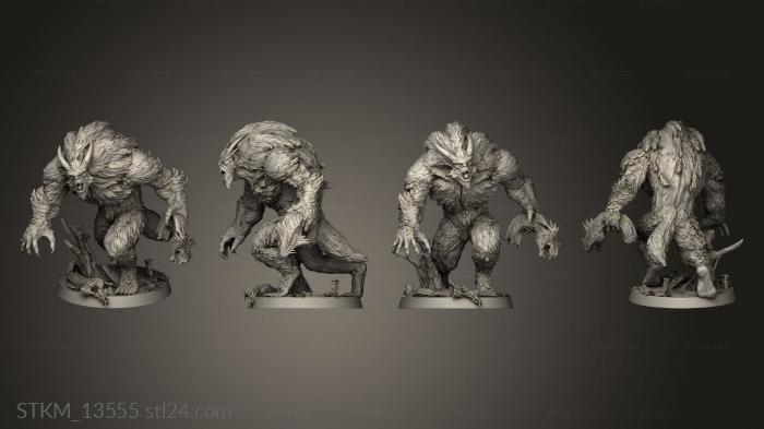 Figurines heroes, monsters and demons (Grim Hulks Yeti Hulk Grey Back, STKM_13555) 3D models for cnc