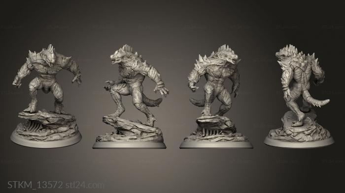 Figurines heroes, monsters and demons (Flesh Gods The Infinity Void Iron Lizard, STKM_13572) 3D models for cnc