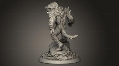 Figurines heroes, monsters and demons (Flesh Gods The Infinity Void Iron Lizard, STKM_13572) 3D models for cnc