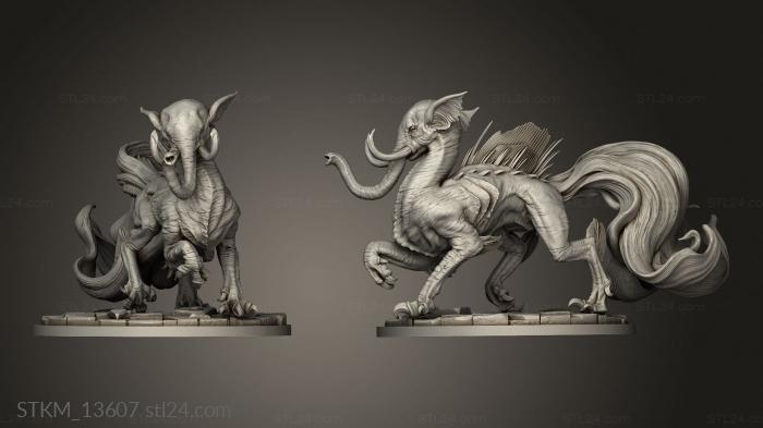 Figurines heroes, monsters and demons (Makaras Marakas, STKM_13607) 3D models for cnc