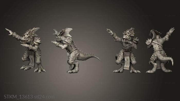 Figurines heroes, monsters and demons (Fantasy Futbol Skink Players, STKM_13613) 3D models for cnc