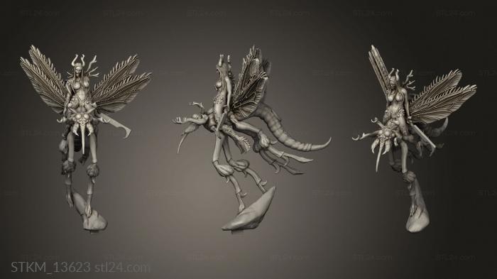 Figurines heroes, monsters and demons (Infernies on Bloodsuckers Demon mosquito, STKM_13623) 3D models for cnc