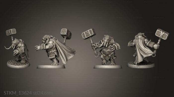 Статуэтки герои, монстры и демоны (Топотун по Мраморному Камню, STKM_13624) 3D модель для ЧПУ станка