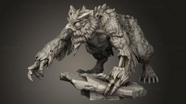 Figurines heroes, monsters and demons (Demise Undead and Zombie Owlbear Following, STKM_13627) 3D models for cnc