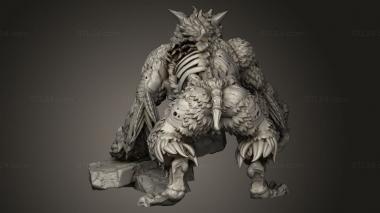 Figurines heroes, monsters and demons (Demise Undead and Zombie Owlbear Following, STKM_13627) 3D models for cnc