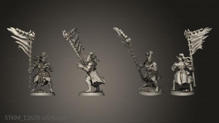 Figurines heroes, monsters and demons (Oni Clan Modular Grunt lady, STKM_13628) 3D models for cnc